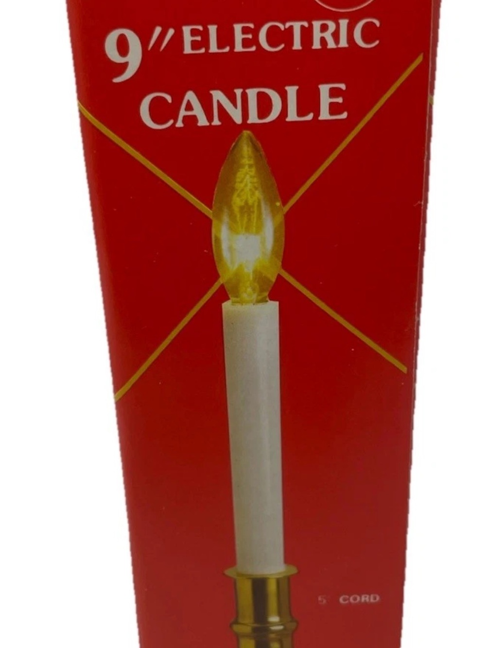 Vintage NOMA 9” Electric Candle Solid Brass UL Listed Christmas Window Light